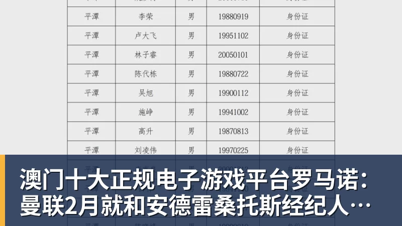 澳门十大正规电子游戏平台罗马诺:曼联2月就和安德雷桑托斯经纪人沟通,维韦尔了解他